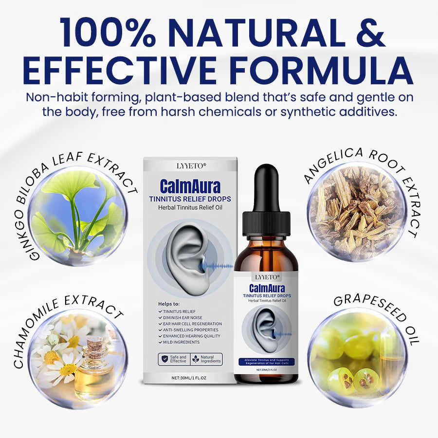 Lyyeto® CalmAura Tinnitus Relief Drops