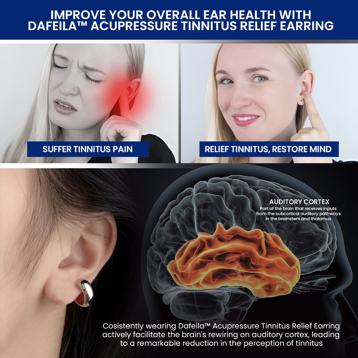 Dafeila™ Acupressure Tinnitus Relief Earring 🌟