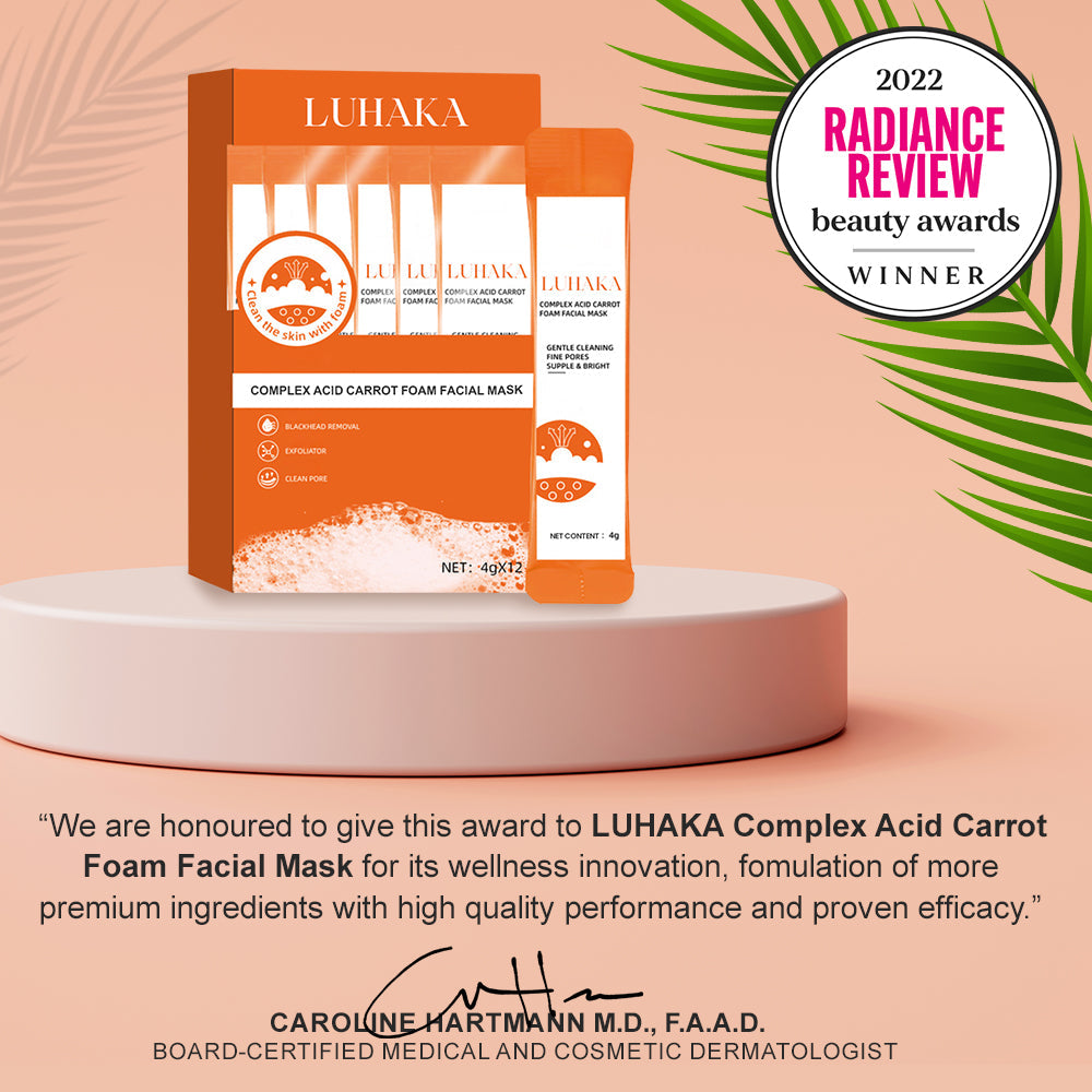 Luhaka Complex Acid Carrot Foam Facial Mask (with Brush)