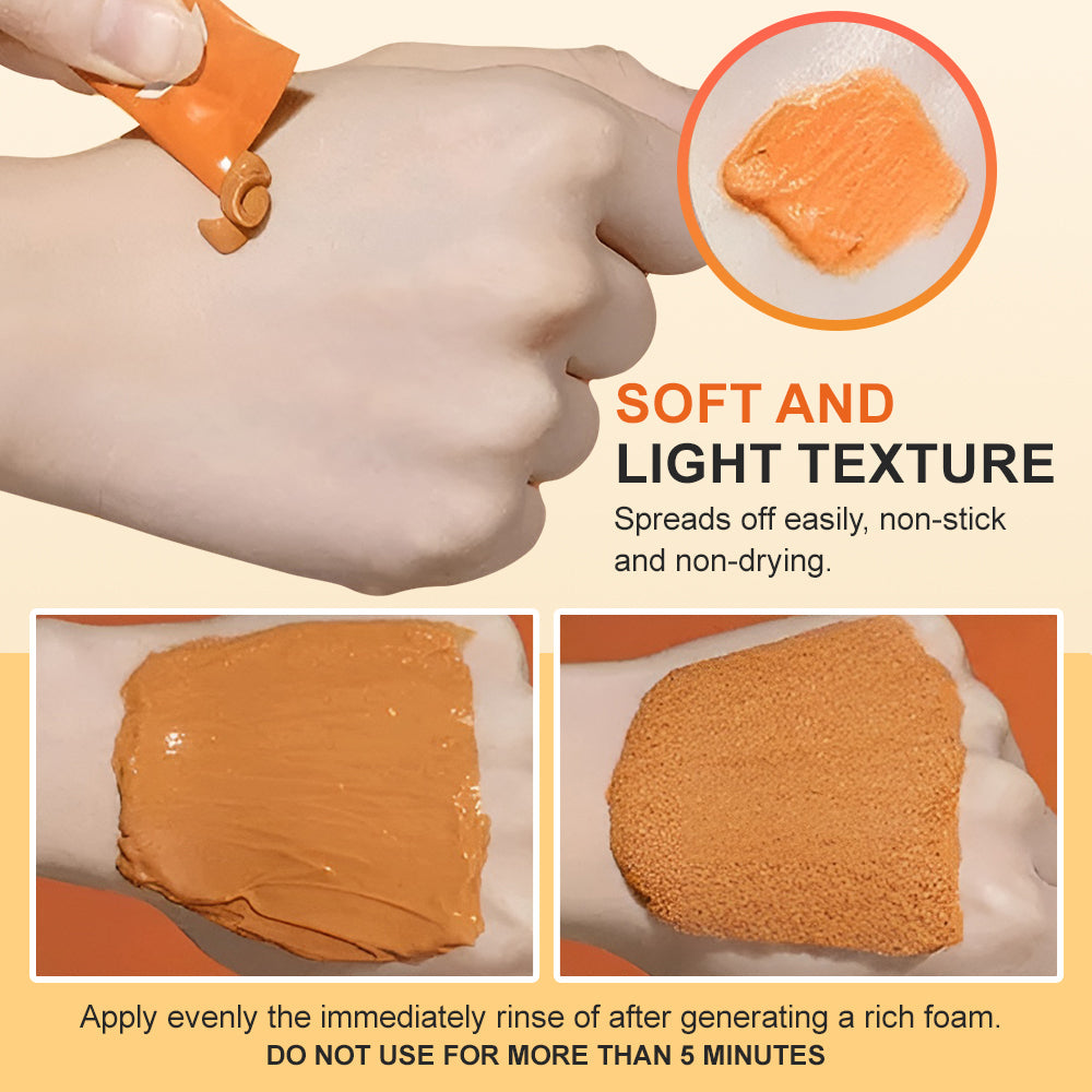 Luhaka Complex Acid Carrot Foam Facial Mask (with Brush)