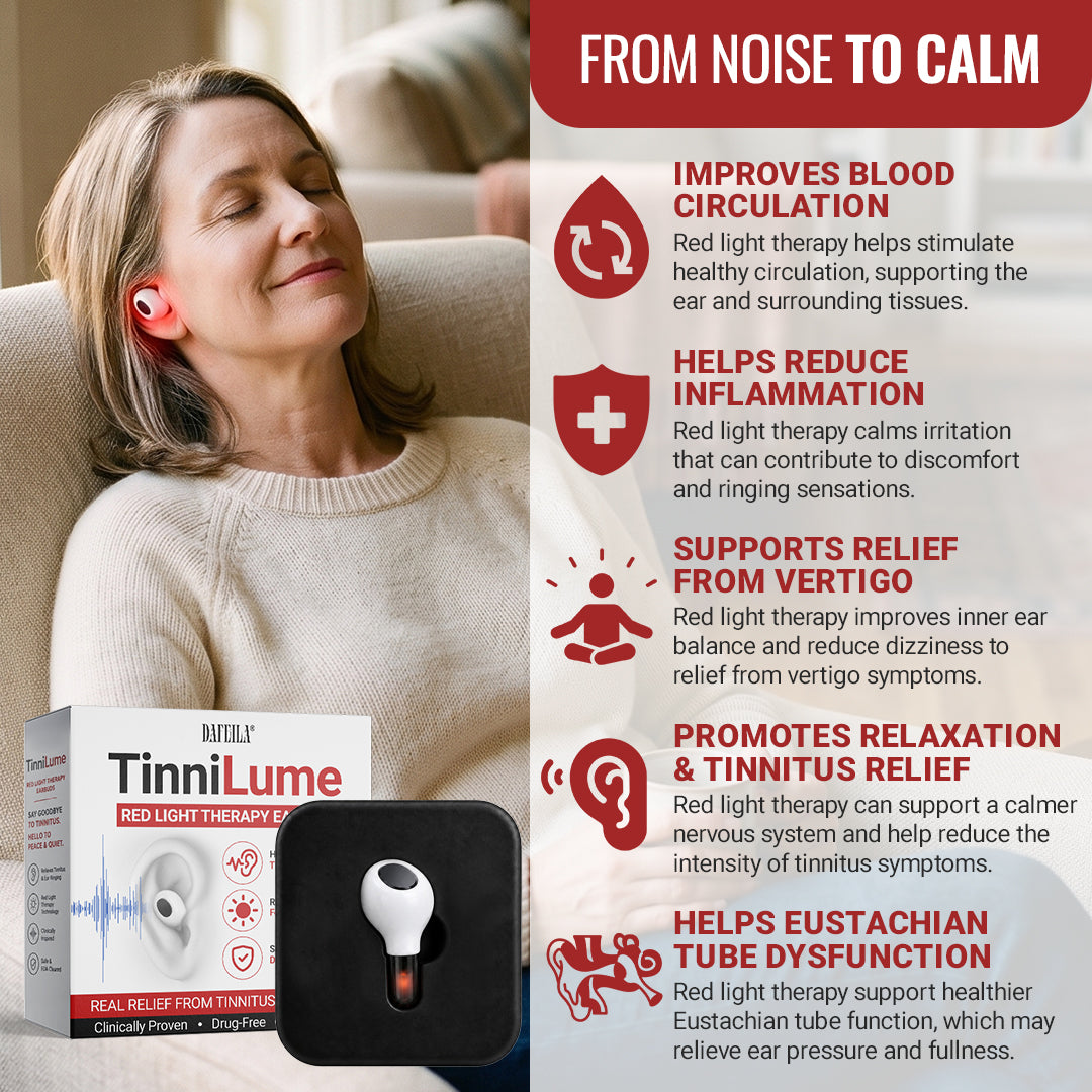 DAFEILA® TinniLume Red Light Therapy Earbuds