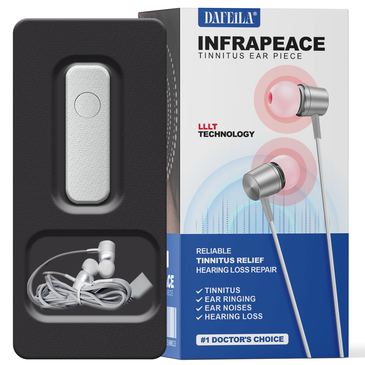 DAFEILA® Infrapeace Red Light Therapy Ear Plugs
