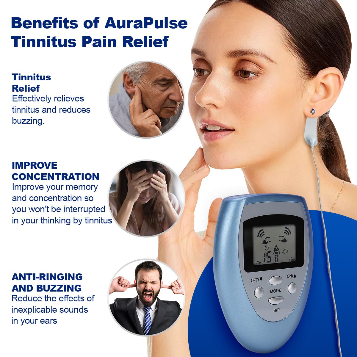 Luhaka™ AuraPulse - Tinnitus Relief EMS Pads