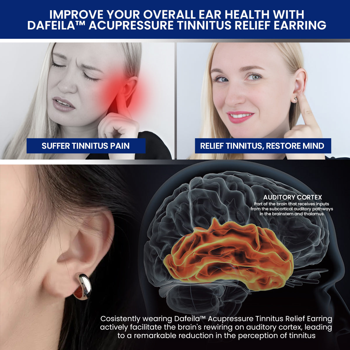 Dafeila™ Acupressure Tinnitus Relief Earring ✨Top✨