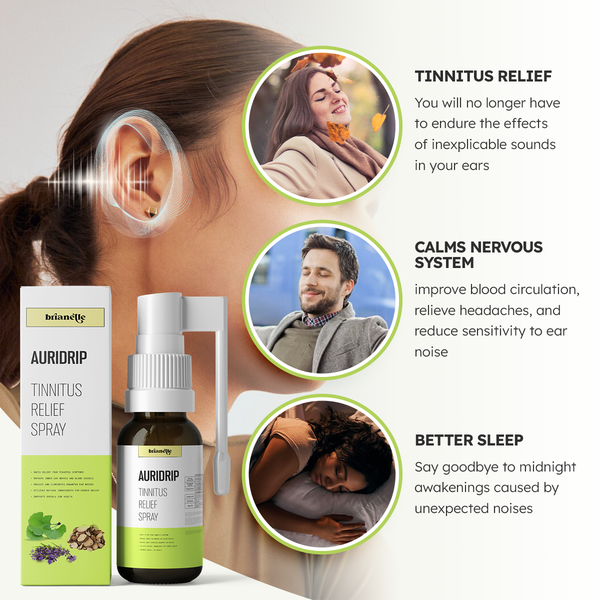 Brianelle™ Auridrip Tinnitus Relief Spray 🔥Top Sales🔥