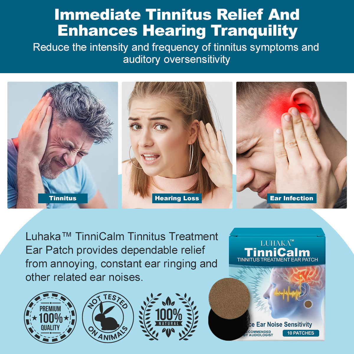 Luhaka™ TinniCalm Tinnitus Treatment Ear Patch (Big Sales)