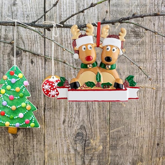 2026 Christmas Personalized Ornament Deer Families