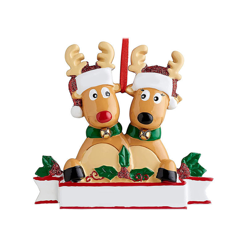2026 Christmas Personalized Ornament Deer Families