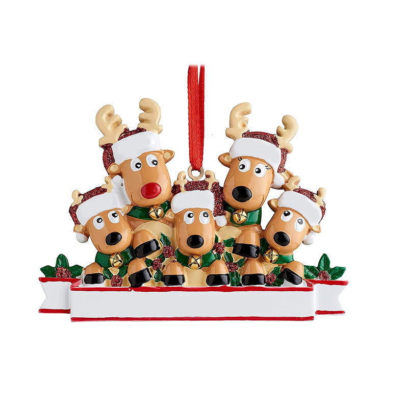 2026 Christmas Personalized Ornament Deer Families
