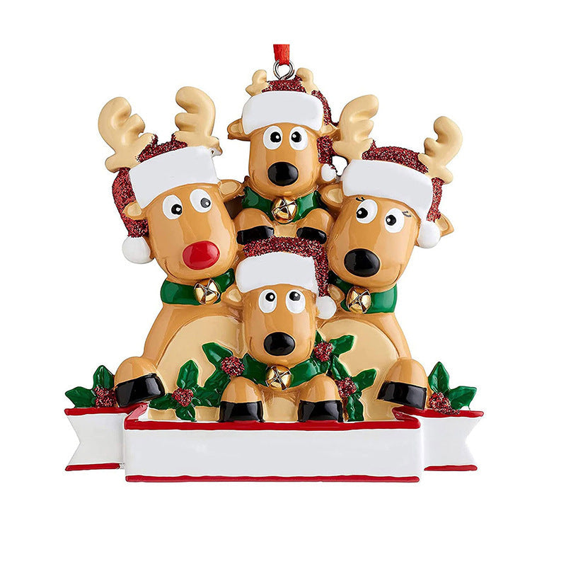 2026 Christmas Personalized Ornament Deer Families