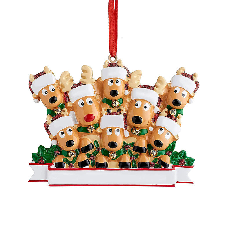 2026 Christmas Personalized Ornament Deer Families