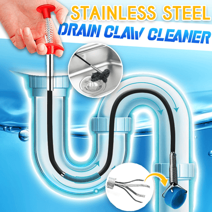 Stainless Flexible Steel Drain Claw Cleaner