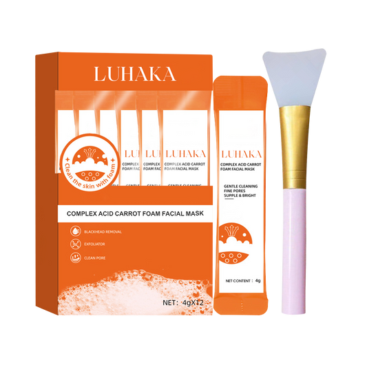 Luhaka Complex Acid Carrot Foam Facial Mask (with Brush)