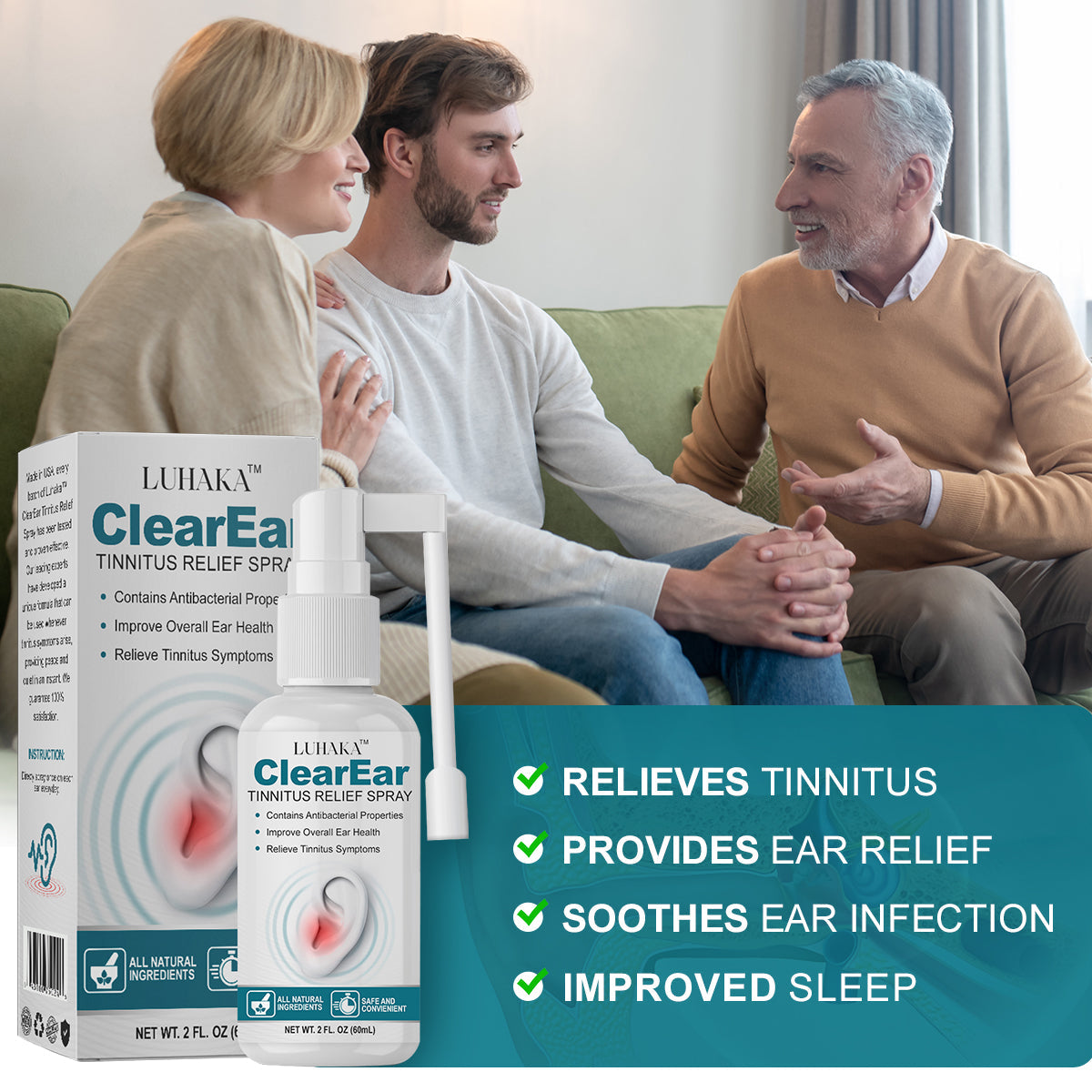 Luhaka™ ClearEar Tinnitus Relief Spray