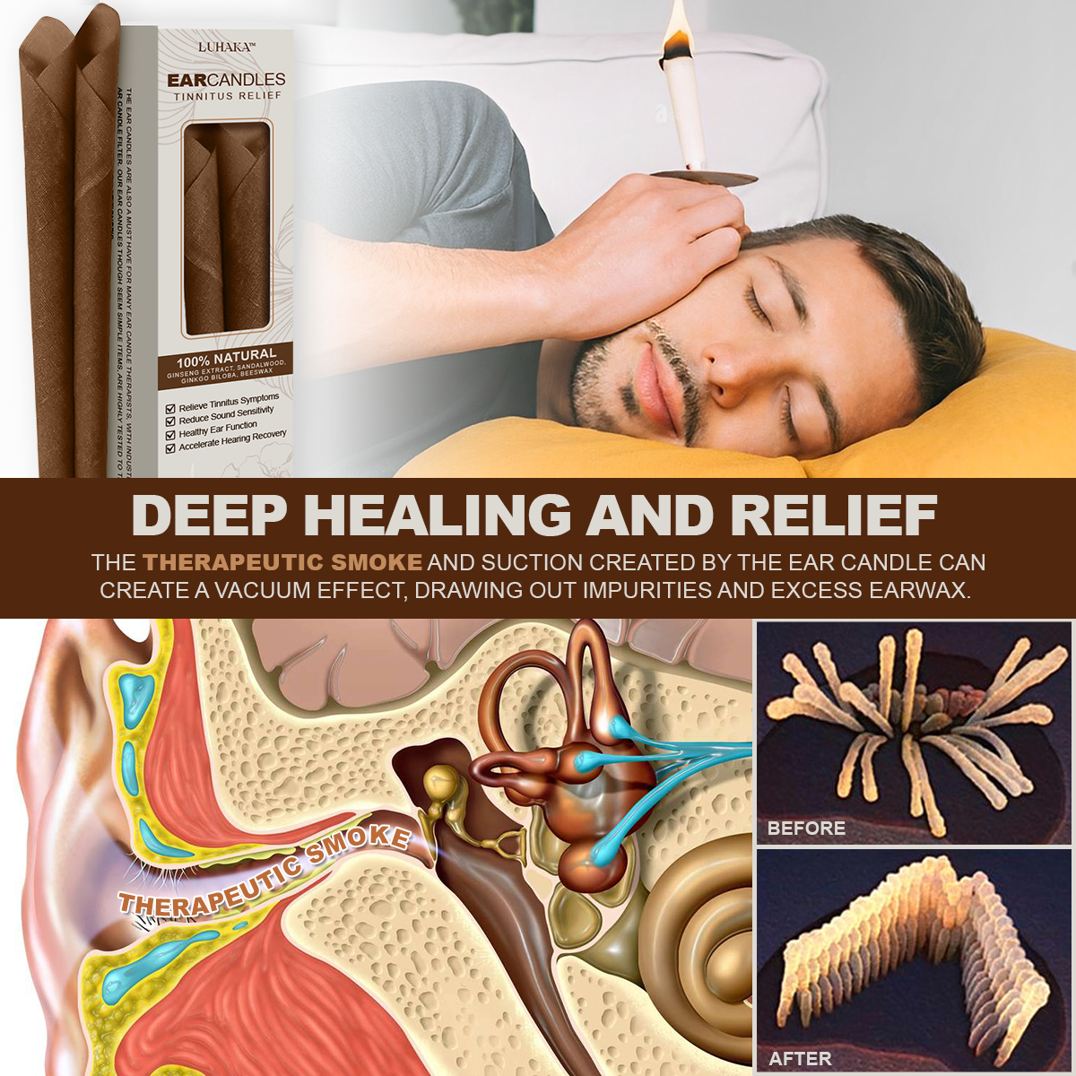 Luhaka™ EarCandles Tinnitus Relief